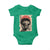 African American Female Samurai Warrior Baby Onesie Japanese Art Black Onna Bugeisha