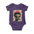 African American Female Samurai Warrior Baby Onesie Japanese Art Black Onna Bugeisha