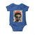 African American Female Samurai Warrior Baby Onesie Japanese Art Black Onna Bugeisha