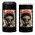 African American Female Samurai Warrior 4 in 1 Can Cooler Tumbler Japanese Art Black Onna Bugeisha