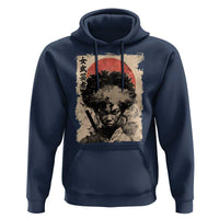 African American Female Samurai Warrior Hoodie Japanese Art Black Onna Bugeisha