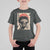 African American Female Samurai Warrior T Shirt For Kid Japanese Art Black Onna Bugeisha