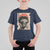 African American Female Samurai Warrior T Shirt For Kid Japanese Art Black Onna Bugeisha