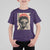 African American Female Samurai Warrior T Shirt For Kid Japanese Art Black Onna Bugeisha