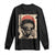 African American Female Samurai Warrior Long Sleeve Shirt Japanese Art Black Onna Bugeisha