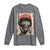 African American Female Samurai Warrior Long Sleeve Shirt Japanese Art Black Onna Bugeisha