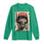 African American Female Samurai Warrior Long Sleeve Shirt Japanese Art Black Onna Bugeisha