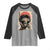 African American Female Samurai Warrior Raglan Shirt Japanese Art Black Onna Bugeisha