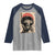 African American Female Samurai Warrior Raglan Shirt Japanese Art Black Onna Bugeisha