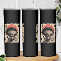 African American Female Samurai Warrior Skinny Tumbler Japanese Art Black Onna Bugeisha
