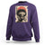 African American Female Samurai Warrior Sweatshirt Japanese Art Black Onna Bugeisha