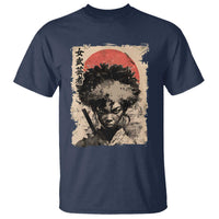 African American Female Samurai Warrior T Shirt Japanese Art Black Onna Bugeisha