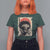 African American Female Samurai Warrior T Shirt For Women Japanese Art Black Onna Bugeisha