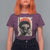 African American Female Samurai Warrior T Shirt For Women Japanese Art Black Onna Bugeisha