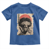 African American Female Samurai Warrior Toddler T Shirt Japanese Art Black Onna Bugeisha