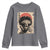 African American Female Samurai Warrior Youth Sweatshirt Japanese Art Black Onna Bugeisha