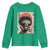 African American Female Samurai Warrior Youth Sweatshirt Japanese Art Black Onna Bugeisha
