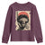 African American Female Samurai Warrior Youth Sweatshirt Japanese Art Black Onna Bugeisha