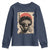 African American Female Samurai Warrior Youth Sweatshirt Japanese Art Black Onna Bugeisha