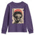 African American Female Samurai Warrior Youth Sweatshirt Japanese Art Black Onna Bugeisha