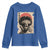 African American Female Samurai Warrior Youth Sweatshirt Japanese Art Black Onna Bugeisha