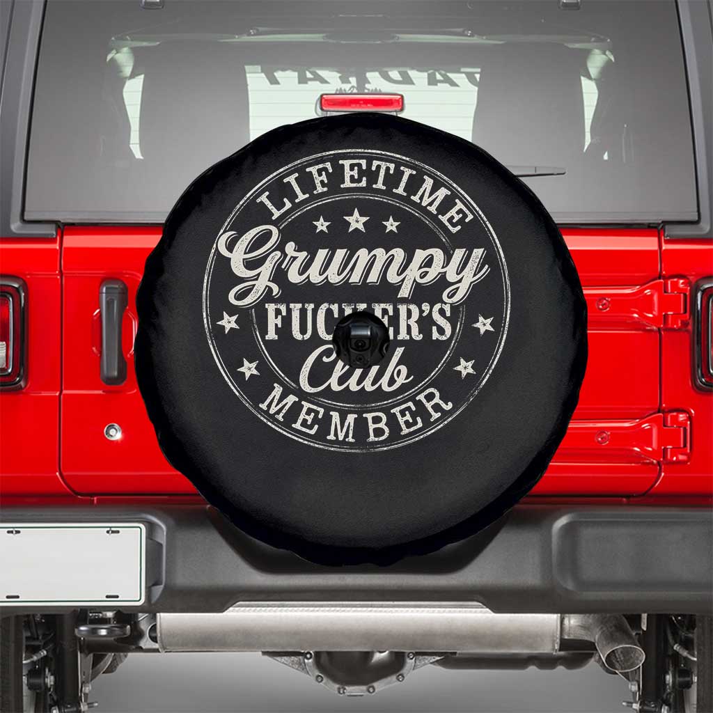 Grumpy Fucker's Club Lifetime Member Spare Tire Cover