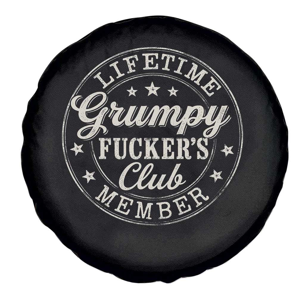 Grumpy Fucker's Club Lifetime Member Spare Tire Cover