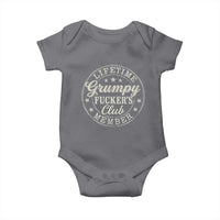 Grumpy Fucker's Club Lifetime Member Baby Onesie