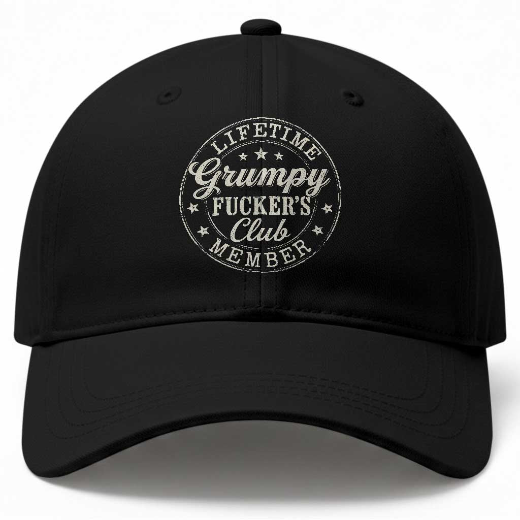 Grumpy Fucker's Club Lifetime Member Baseball Cap
