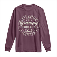 Grumpy Fucker's Club Lifetime Member Long Sleeve Shirt