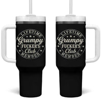 Grumpy Fucker's Club Lifetime Member Tumbler With Handle