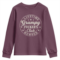 Grumpy Fucker's Club Lifetime Member Youth Sweatshirt