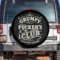 Grumpy Fucker's Club Lifetime Member Spare Tire Cover Funny Sarcastic