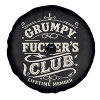 Grumpy Fucker's Club Lifetime Member Spare Tire Cover Funny Sarcastic