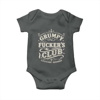 Grumpy Fucker's Club Lifetime Member Baby Onesie Funny Sarcastic