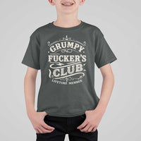 Grumpy Fucker's Club Lifetime Member T Shirt For Kid Funny Sarcastic