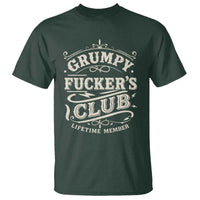 Grumpy Fucker's Club Lifetime Member T Shirt Funny Sarcastic