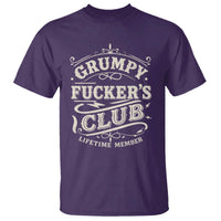 Grumpy Fucker's Club Lifetime Member T Shirt Funny Sarcastic