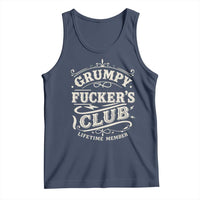 Grumpy Fucker's Club Lifetime Member Tank Top Funny Sarcastic