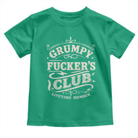 Grumpy Fucker's Club Lifetime Member Toddler T Shirt Funny Sarcastic