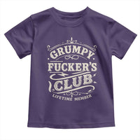Grumpy Fucker's Club Lifetime Member Toddler T Shirt Funny Sarcastic
