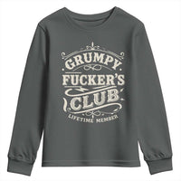 Grumpy Fucker's Club Lifetime Member Youth Sweatshirt Funny Sarcastic