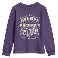 Grumpy Fucker's Club Lifetime Member Youth Sweatshirt Funny Sarcastic
