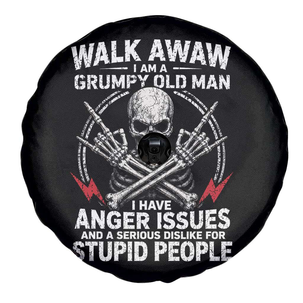 Walk Away I Am A Grumpy Old Man I Have Anger Issues Spare Tire Cover Funny Senior Citizen