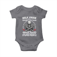Walk Away I Am A Grumpy Old Man I Have Anger Issues Baby Onesie Funny Senior Citizen