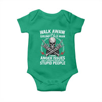 Walk Away I Am A Grumpy Old Man I Have Anger Issues Baby Onesie Funny Senior Citizen