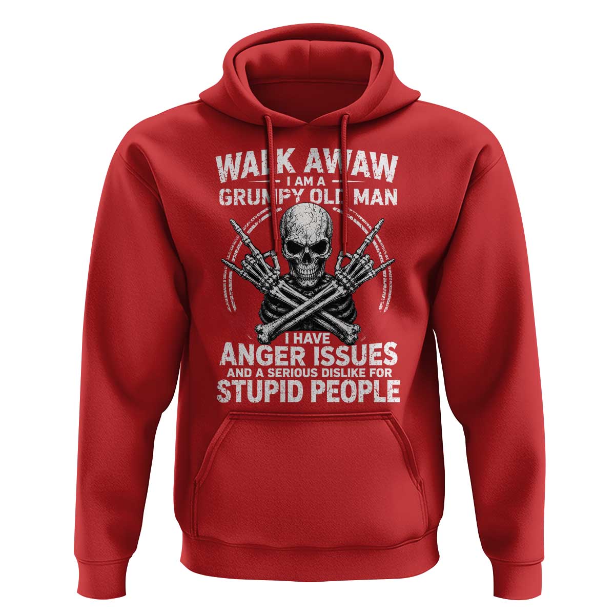 Walk Away I Am A Grumpy Old Man I Have Anger Issues Hoodie Funny Senior Citizen