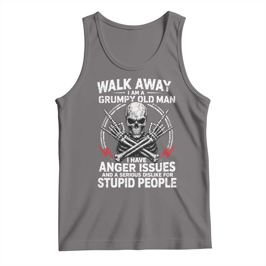 Walk Away I Am A Grumpy Old Man I Have Anger Issues Tank Top Funny Senior Citizen