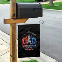 Dad USA 250th Anniversary Garden Flag Jet Fighter American Flag Father's Day 4th of July