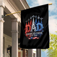 Dad USA 250th Anniversary Garden Flag Jet Fighter American Flag Father's Day 4th of July